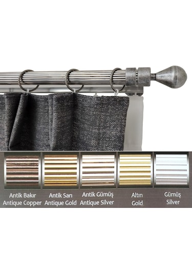 Rustik Metal Halkalı + Raylı