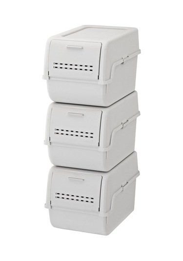 Motek Mt-40 S-box 8 Litre 3'lü Çok Amaçlı Organizer Düzenleyici Gri 3 8litre Gri