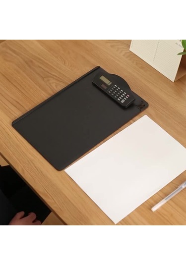 A4 Kağıt Dosyası İçin Çok Fonksiyonlu Klip Tahtası, Bağlayıcı Hesap Makinesi, Yazı Defteri, Kalem Yuvası Ve Ölçek, Öğrenci Ofisi İş Dosyası İçin Uygun Beyaz