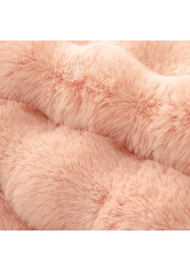 Yapay Tavşan Kürk Kanepe Örtüsü Kaymaz Ve Toz Geçirmez Kalın Yumuşak Kanepe Örtüsü Mobilya Koruyucu Koyu Gri