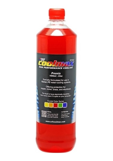 Srf Coolmax Bilgisayar Soğutma Sıvısı 1000ML Kristal Kırmızı