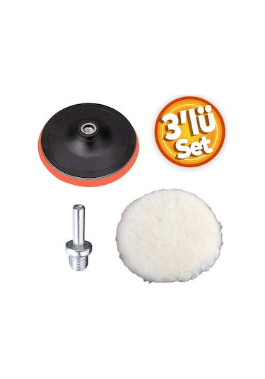 Pasta Cila Polisaj Parlatma  Pedi Keçesi+Taban+Aparatı(3'Lü SET)