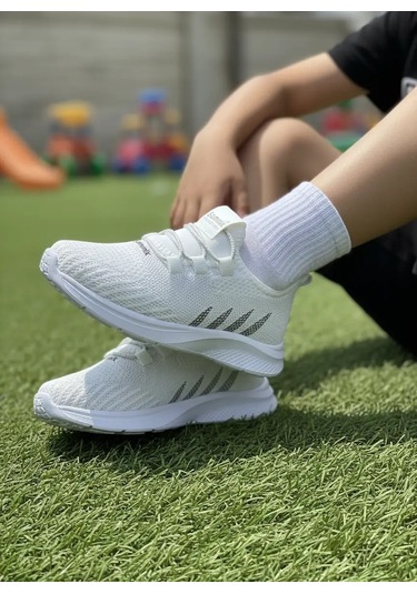 Tuğba Ortopedi 511 Çocuk Lastikli Rahat Sneaker Beyaz