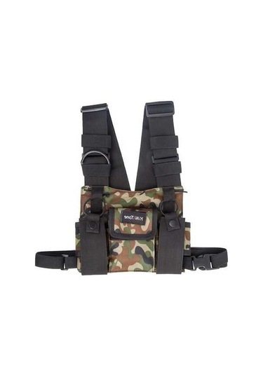 Pazly Yinitone Kullanışlı Intercom Göğüs Çantası - Hafif Ve Yumuşak Naylon, Siyah/kahverengi/mavi/yeşil Kahverengi