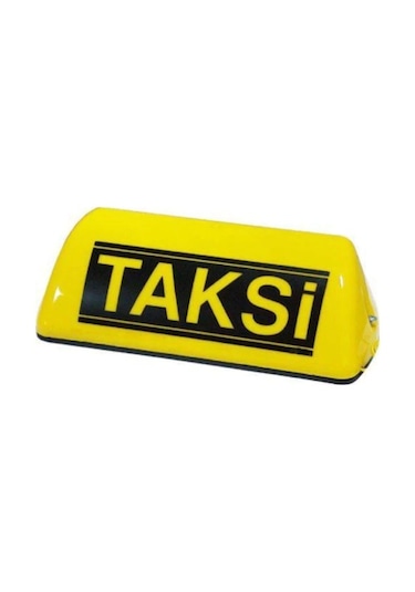 MKM Sarı Mıknatıslı Taksi Levhası