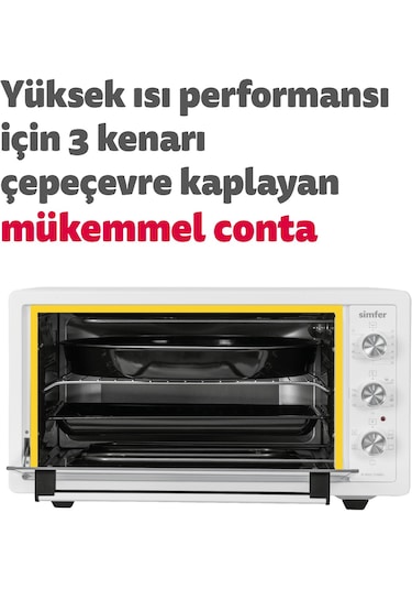 Simfer 4502 45 LT Yoğurt Fonksiyonlu Turbo Midi Fırın