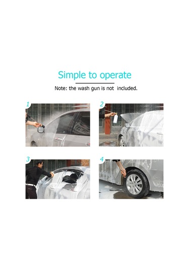 Konesam Yüksek Basınçlı Köpük Sprayı, 1/4" Hızlı Bağlantı, Ayarı Değiştirilebilir, Araba/ev Temizliği, 1l Kapasite