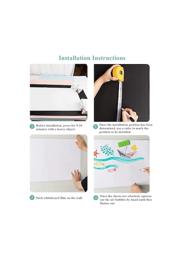 Manyetik Yapışkan Beyaz Tahta Filmi 60 x 90 CM