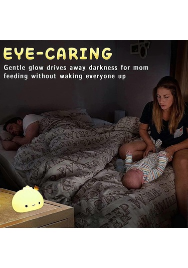 Çocuklar İçin Wabjtam Mantı Lambası, Sevimli Gece Lambası Renk De Çok Renkli