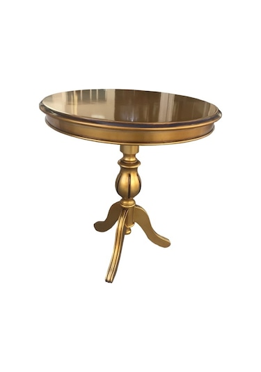 Fiskos Baba Ayak Model Parlak Ihlamur Ağacı Ayak Parlak Gold Mdf N11.2465