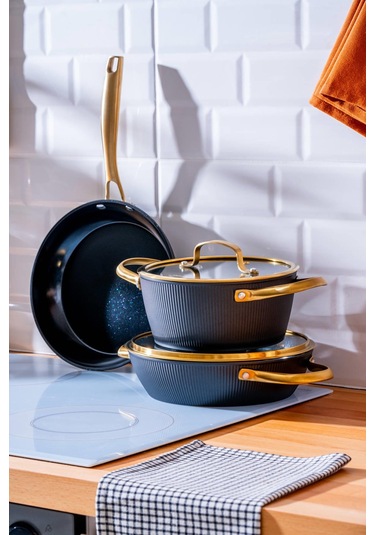 Ultimate Pro 5 Parça Tencere Seti - Siyah