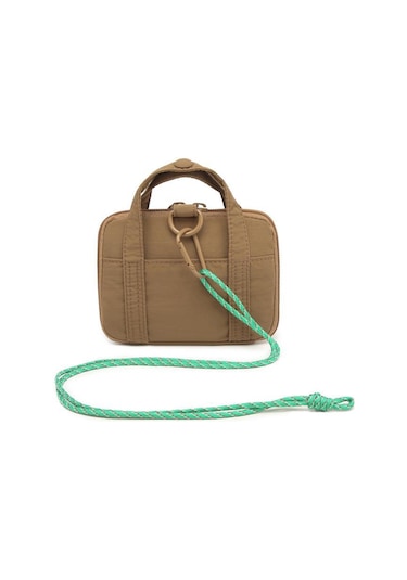 Smart Bags Mikro Poly Kumaş Askılı Mini Boy Kadın Cüzdanı 3346 Kahve