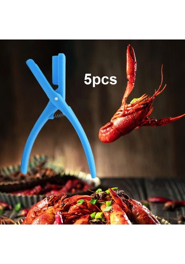 Suntek Magideal 5 Adet Istakoz Sheller Taşınabilir Karides Soyucu Mavi