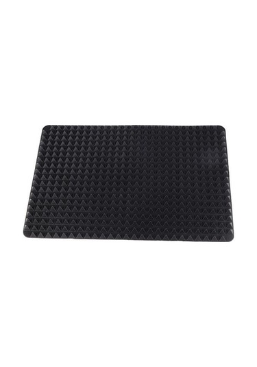 Siyah 40x27 Cm Kırmızı Piramit Bakeware Tava Yapışmaz Barbekü Silikon Mat Mikrodalga Fırın Barbekü Tepsisi Araçları Siyah Siyah