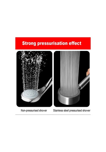 Padalink Stainless Steel 304 Duş Başlığı, 1.5m Boru Ve Montajsız Tutucu İle Artırılmış Basınçlı, Modern Ev/ Otel Duş Aksesuarı Diğer