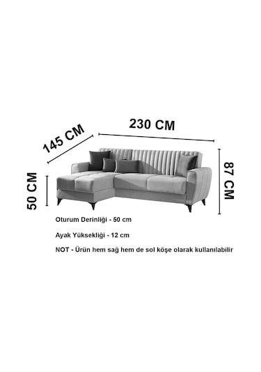 Nice Köşe Koltuk Takımı - Krem