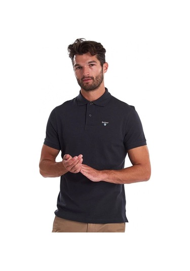 Barbour Tartan Pique Polo Yaka Ny51 Navy Ny51 Navy