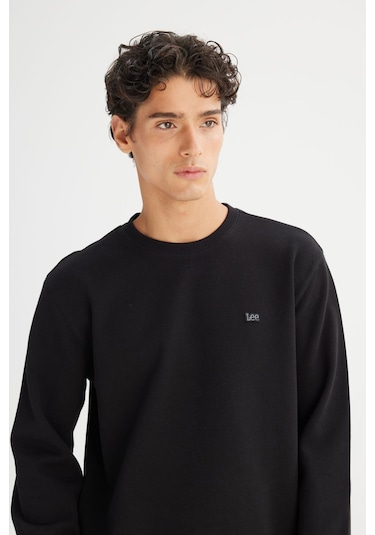 Erkek Baskılı Sweatshirt Black Çok Renkli