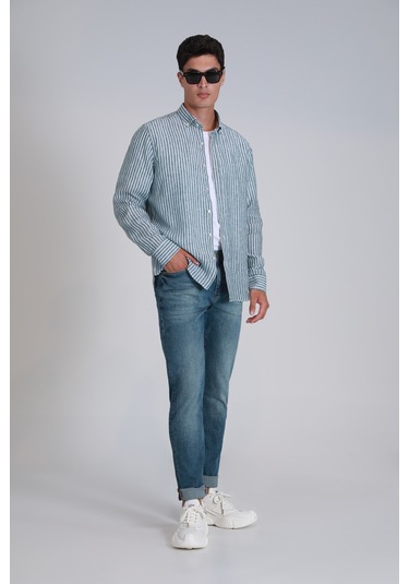 Lufian Louıs Smart Jean Erkek Pantolon Slim Fit Mavi Mavi 111200156100300 Mavi