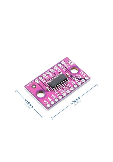 74Hc4051 Modül 8 Kanal Analog Dijital Anahtar Çoklayıcı Seçici