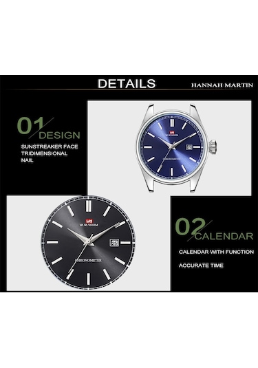 Va Va Voom VA2093 Erkek Saati Kahverengi Kordonlu