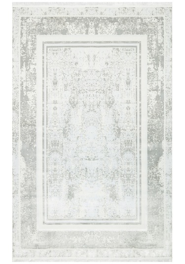 Sateen St17 Sılver Xw Hav Toz Vermez Yıkanabilir Kaymaz İnce Halı