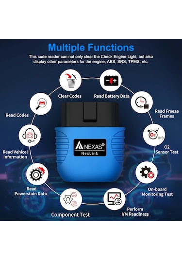 Nexas Car Scanner Bluetooth OBD 2 Araç Tanı Cihazı