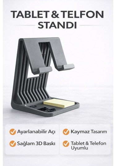Apple Uyumlu iPad & Tablet Yükseltici Stand Ergonomik Masaüstü Tablet Tutucu