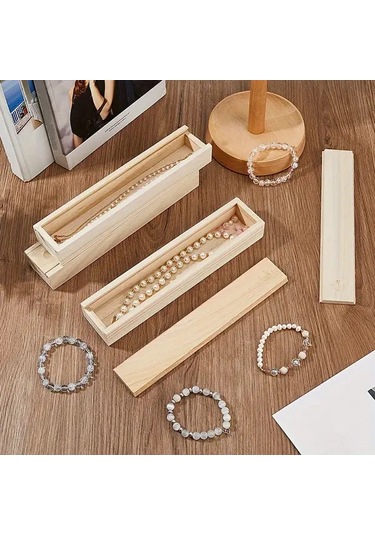 Willowhaven 6 Adet Sürgülü Kapaklı Ahşap Hediye Saklama Kutusu