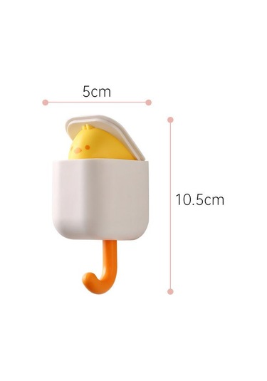 Küçük Sarı Tavuk Karikatür Kedi Kanca Kendinden Yapışkanlı Yurt Yatak Odası Kapısı Askıla Şemsiye Havlu Çok Amaçlı Düzen. 57000310