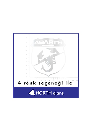 Gümüş Araç Sticker Etiketleri 10cm Model 40