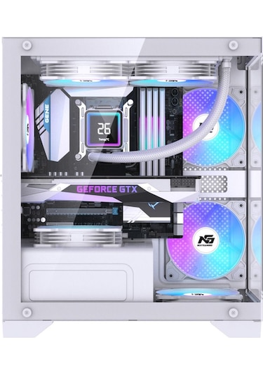Orion Elite 4x Tuştan Değişen Rgb Fanlı M-atx Boş Bilgisayar Kasası Beyaz