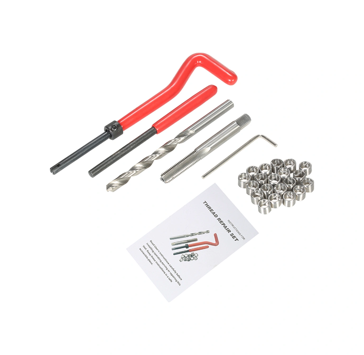 Neevoyu M6 Vida Tamir Seti, Hss Malzeme İle Oto Vida Onarımı Araçları, 25 Parça Kutulu Enstalle Aleti, Tap, Matkap, Kayışlı İnsertler