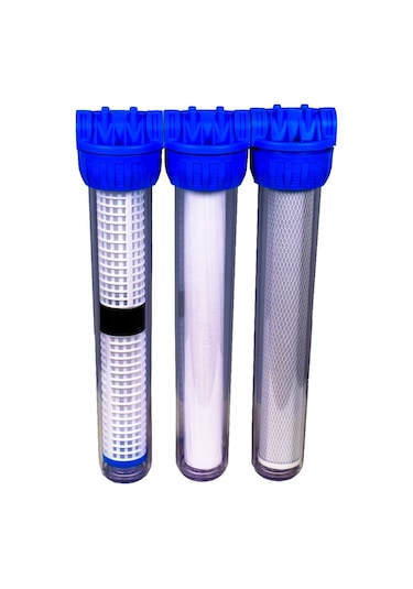 Aquames - Daire Girişi 20" Ön Filtreleme Seti Yıkanabilirli Filtr