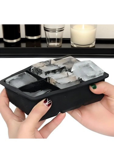 6&amp Apos Lı Xl Küp Şeklinde Silikon Kolay Çıkabilen Buz Kalıbı Çok Renkli