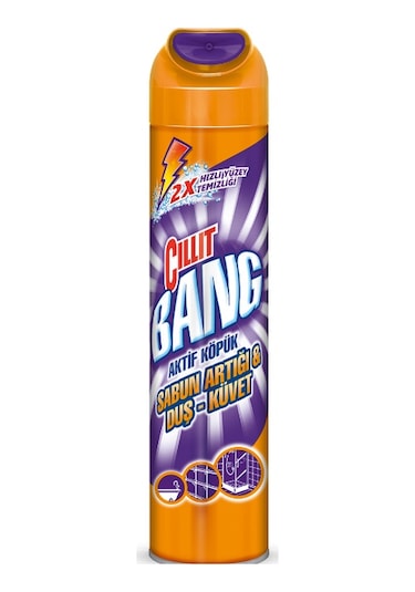 Cillit Bang Aktif Köpük Sabun Artığı Duş & Küvet Temizleyici 600 ML