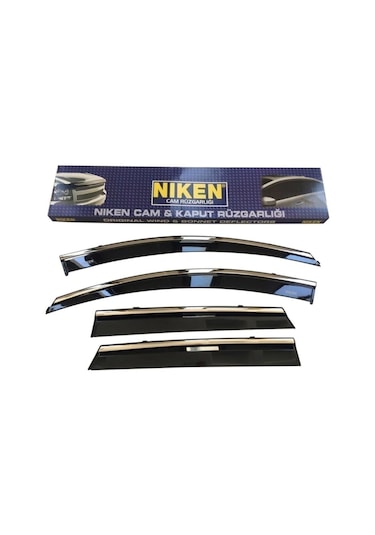 Honda Civic Kromlu Cam Rüzgarlığı 4'lü Set 2016-2021 Uyumlu