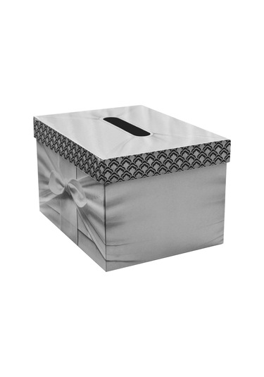 40x30x25 - Düğün Takı Kutusu - 1 Adet Düğün,nişan,kına Takı Sandık Kutusu Beyaz