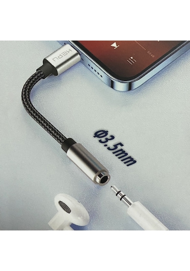 Hepu HP-19 Lightning 3.5 MM 21 CM Kulaklık Dönüştürücü Kablo