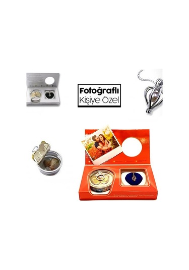 Kişiye Özel Fotoğraflı Hediye Seti İstiridye Kolye Ve Kelebek Tasarımlı Kupa