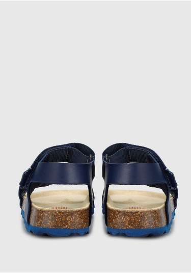 Superfit Mavi Deri Erkek Çocuk Düz Sandalet Mavi