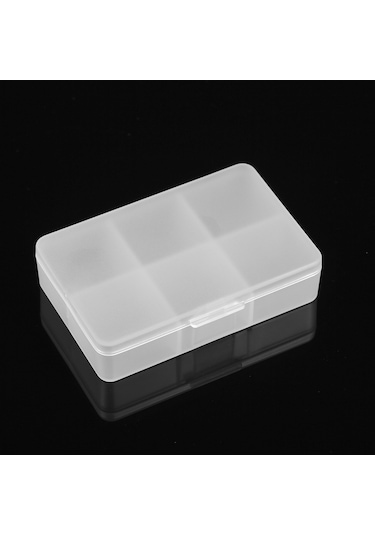 Mufunye 6 Bölmeli Pp Plastik İlaç Kutusu, Taşınabilir, Ev Ve Doğa Etkinlikleri İçin, Şeffaf, Syc-303