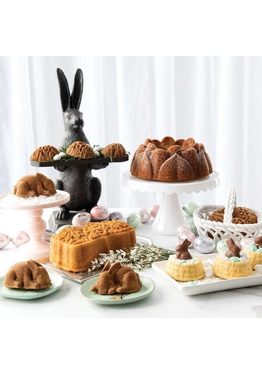 Nordicware Minik Tavşanlar Kek Kalıbı - Platin