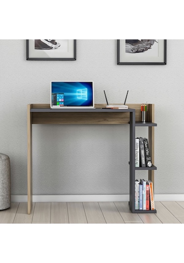 Ruby Çalışma Masası Antrasit Ceviz