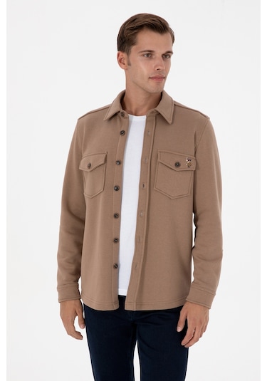 U.s. Polo Assn. Erkek Camel Gömlek Örme 50316673-vr015 Camel