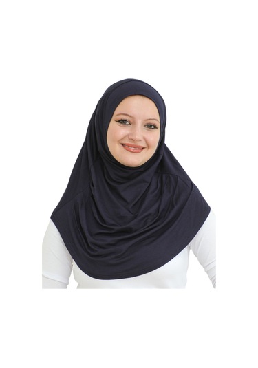 Hazır Giyim Türban Yumuşak Başörtü Şal - Lacivert Lacivert