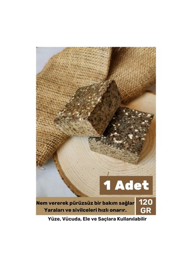 %100 Bitkisel Doğal El Yüz Saç Cilt Vücut Hoş Kokulu Orijinal Saf Çörek Otu Sabunu 120g - 1 Adet