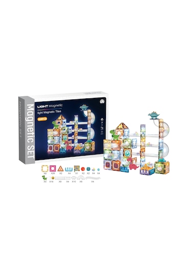 Magnetic Tiles Star Diamond Light Version 108 Parça / Ch1180