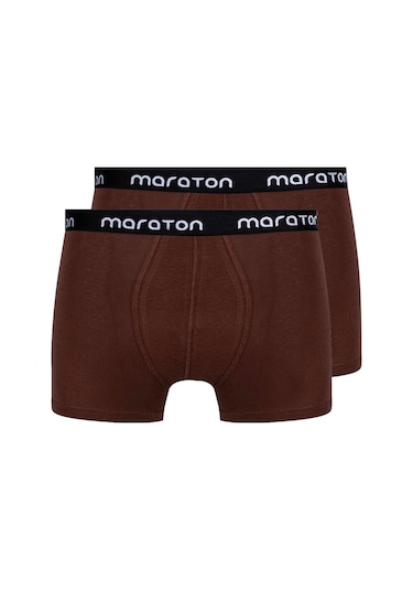 Maraton 2'li Erkek Sepya Boxer Sepya