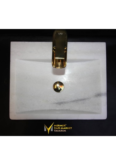 Muğla Beyaz Batarya Çıkışlı Kare Lavabo